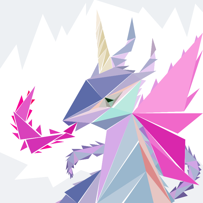 Unicorn dragon #5 static token preview