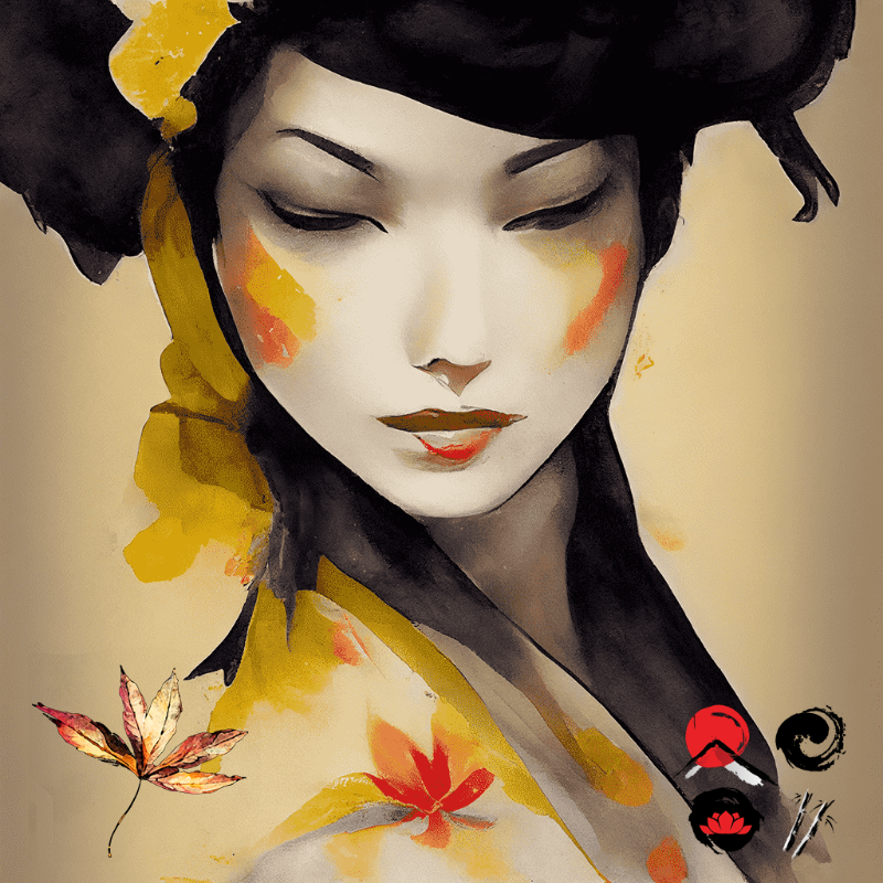 َAtumn Geisha #1 static token preview