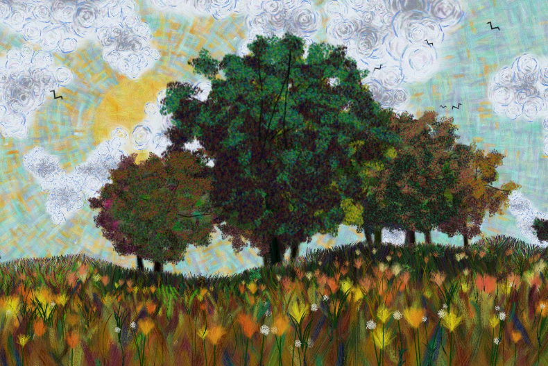 Flowers and Sky #46 static token preview