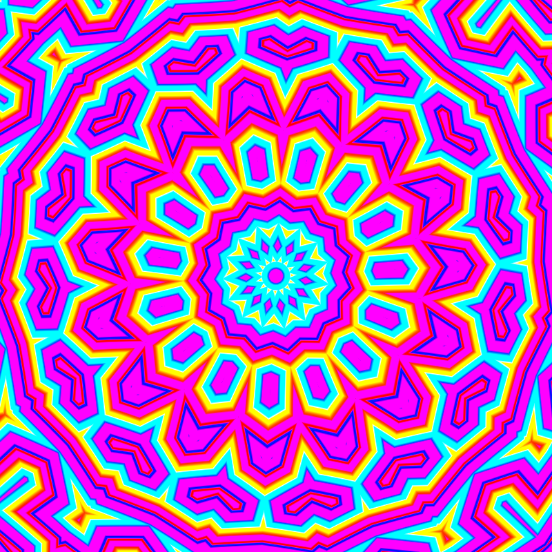 Psilocybin vision #3 - #fxhashturnsone #21 static token preview