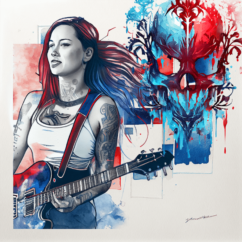 Hard Rock Girl 1 #9 static token preview