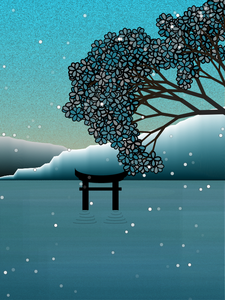 Winter morning in a village near Tokyo project preview