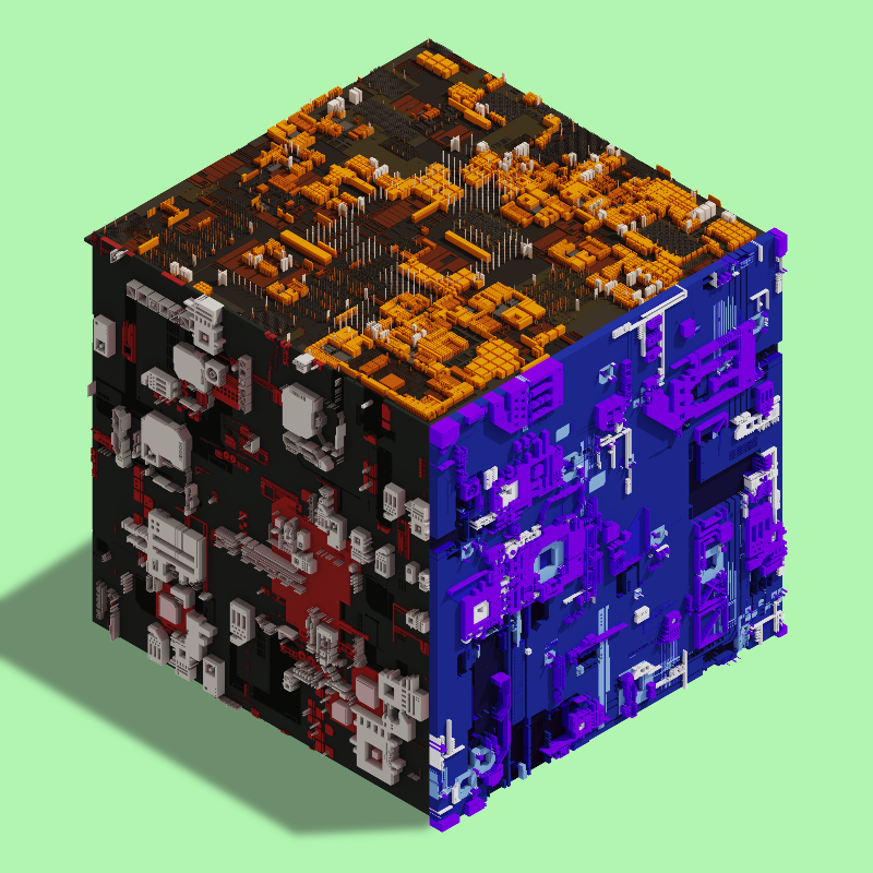 Cube generative #23 static token preview