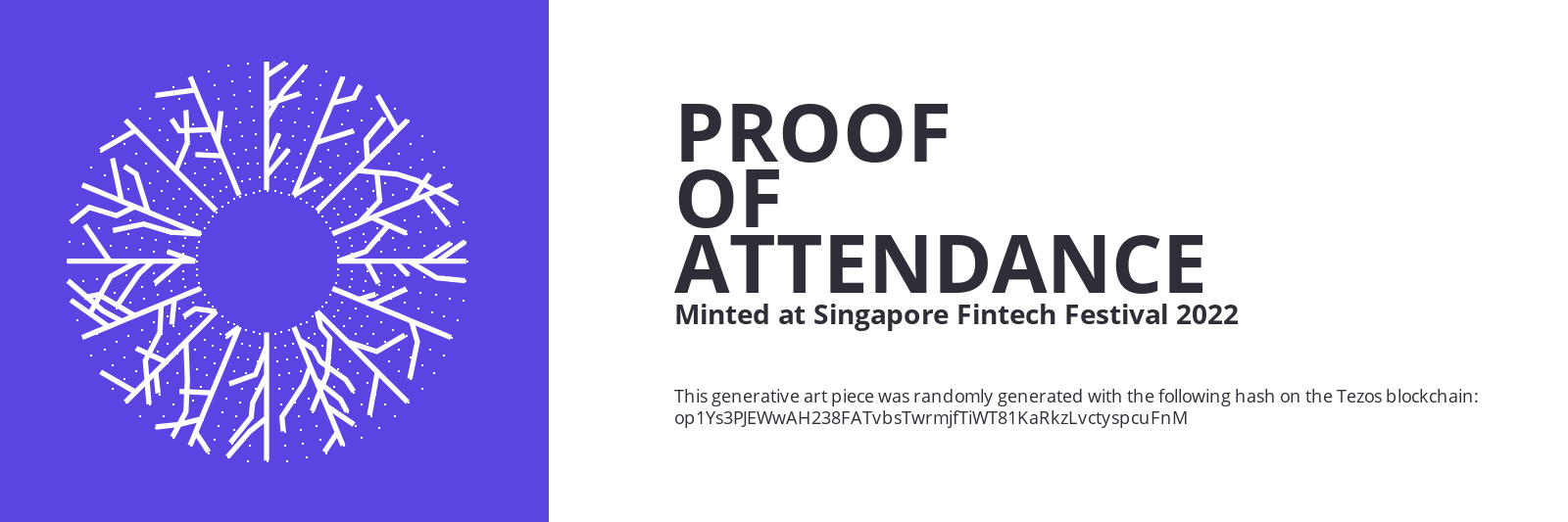 SFF2022 Proof of Attendance Token #1650 static token preview