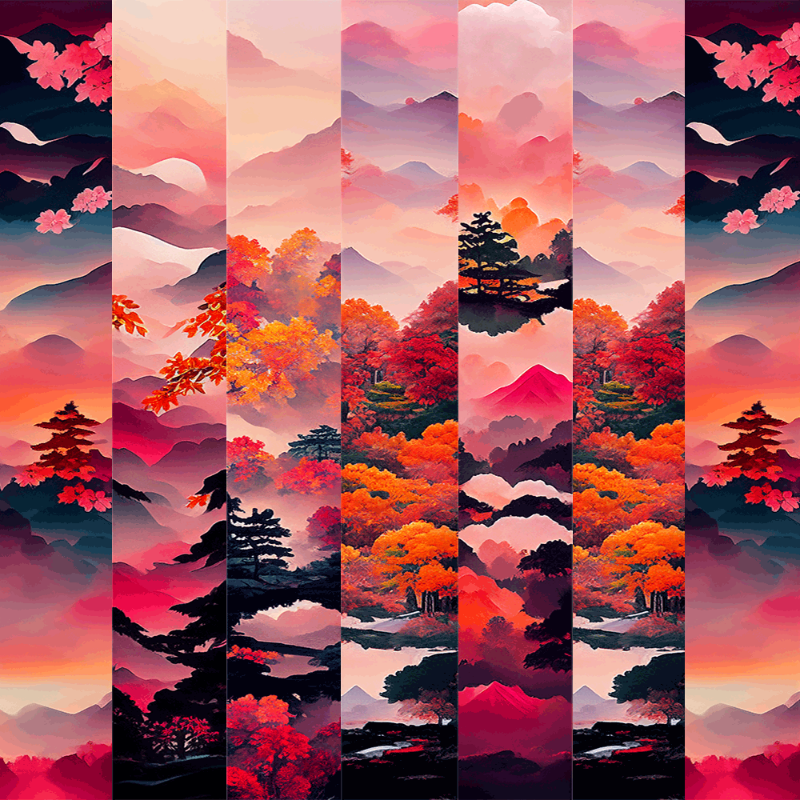 AI Japanese Autumn #12 static token preview