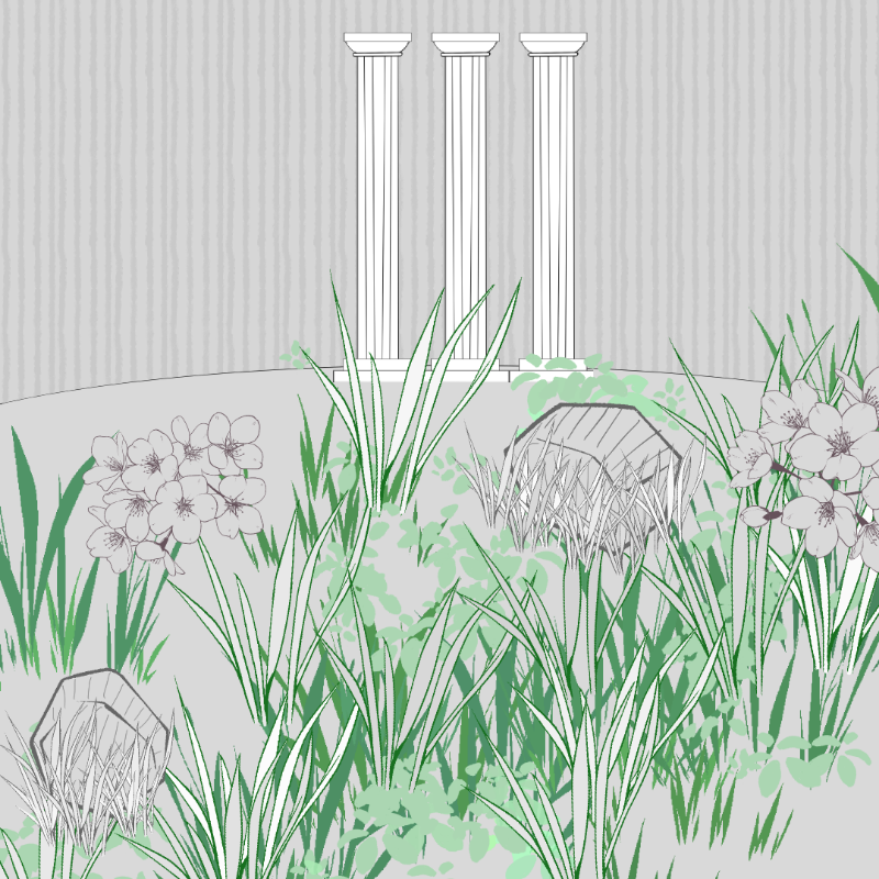 Wild Grass and Rubble #135 static token preview