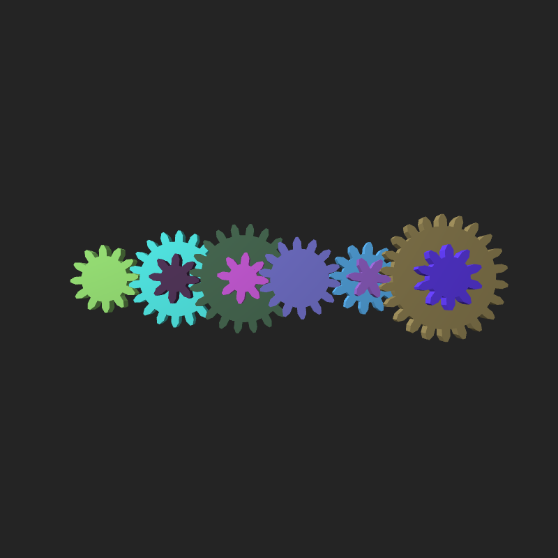 Mechanical gears #12 static token preview