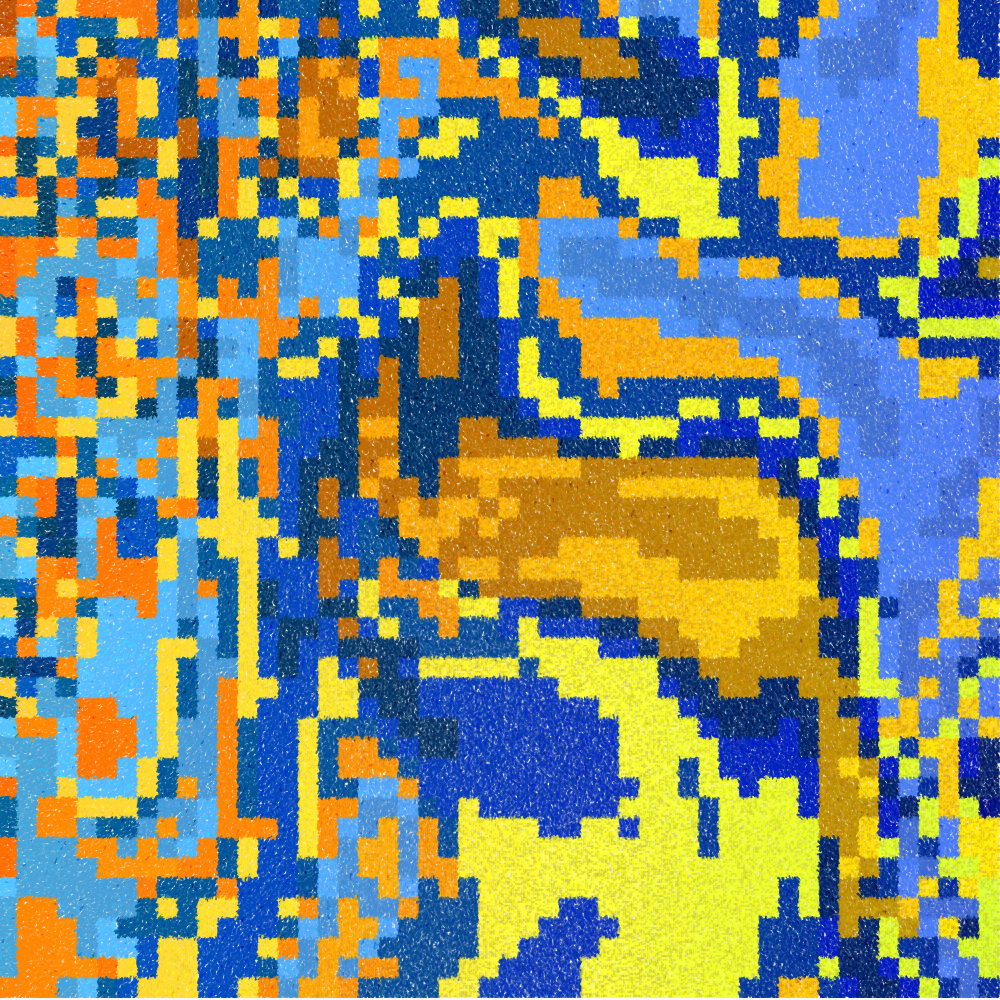 Hydrangea & Patchwork #13 static token preview