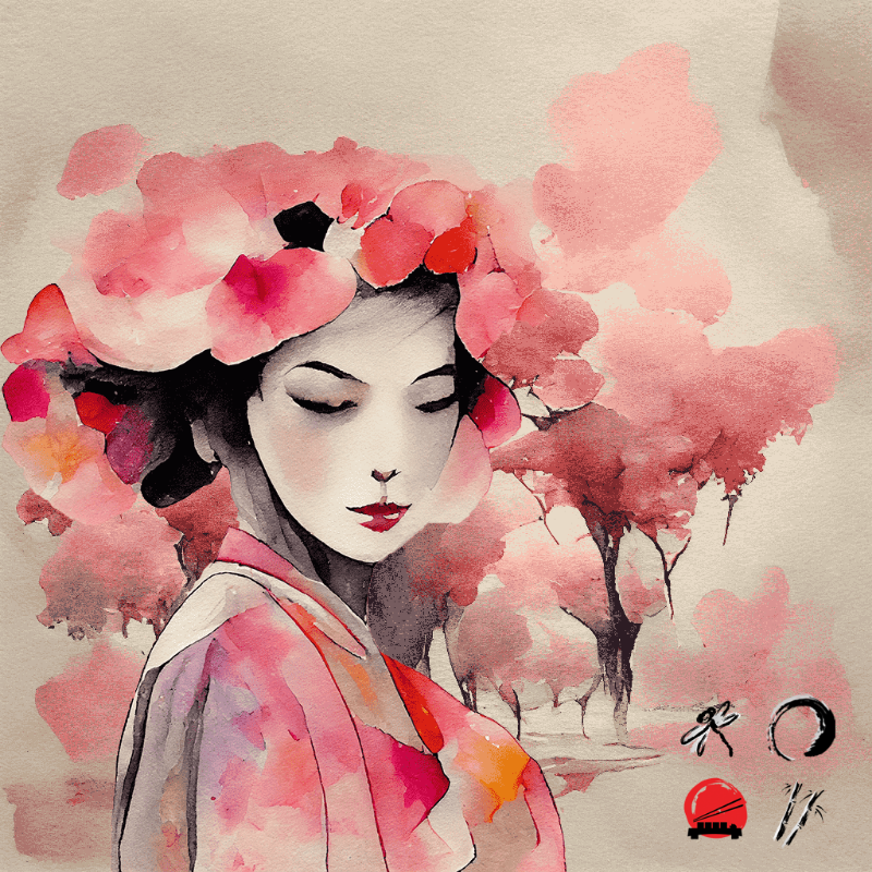 Pink Geisha #25 static token preview