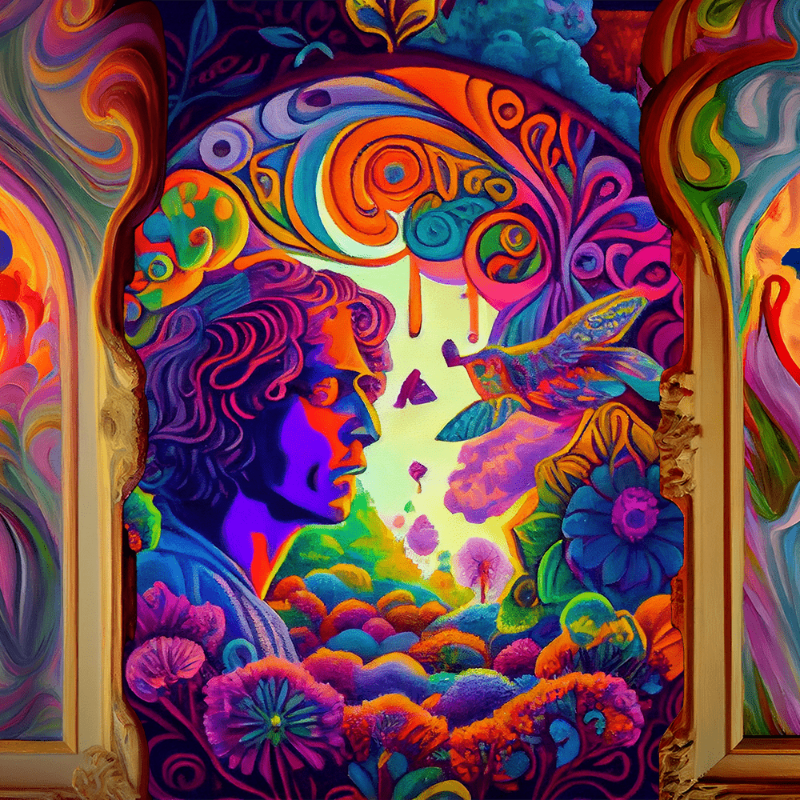 AI Psychedelic Garden #14 static token preview
