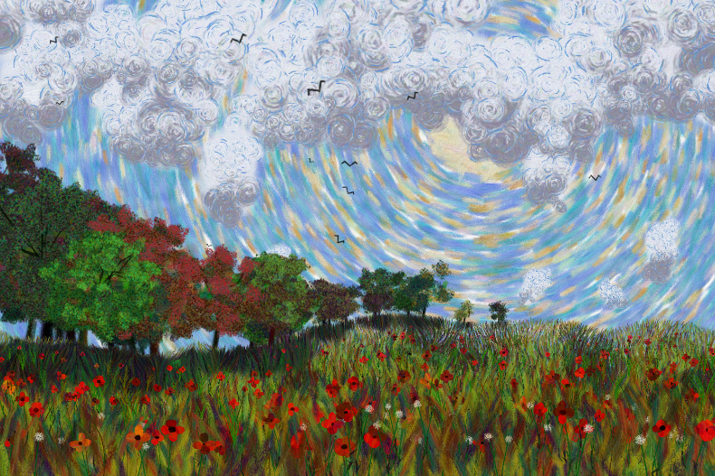 Flowers and Sky #48 static token preview