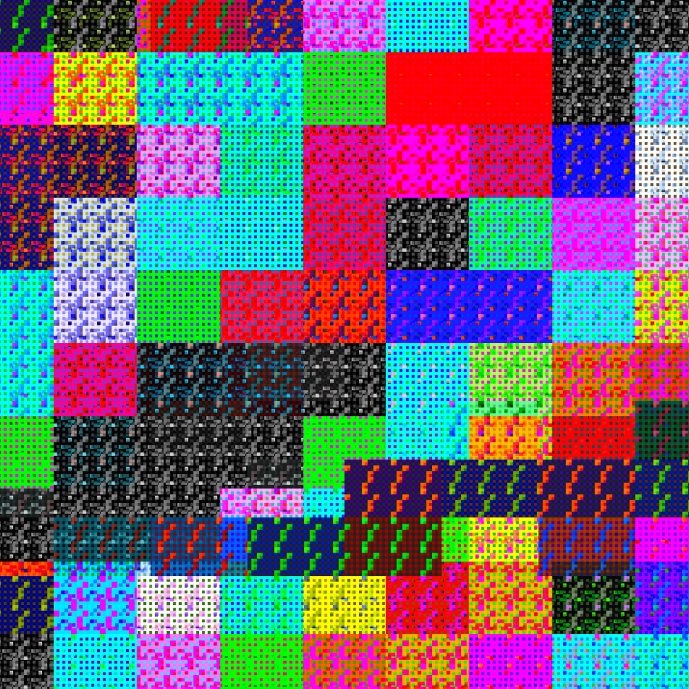 Multicolored Pixelated Field #5 static token preview