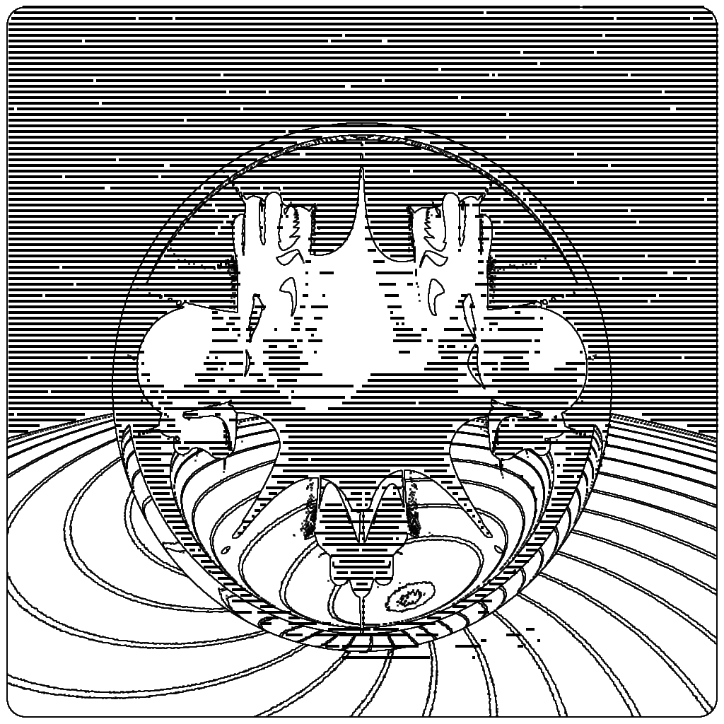 LL21 Mac Plus Fractal-in-a-Globe #2 static token preview