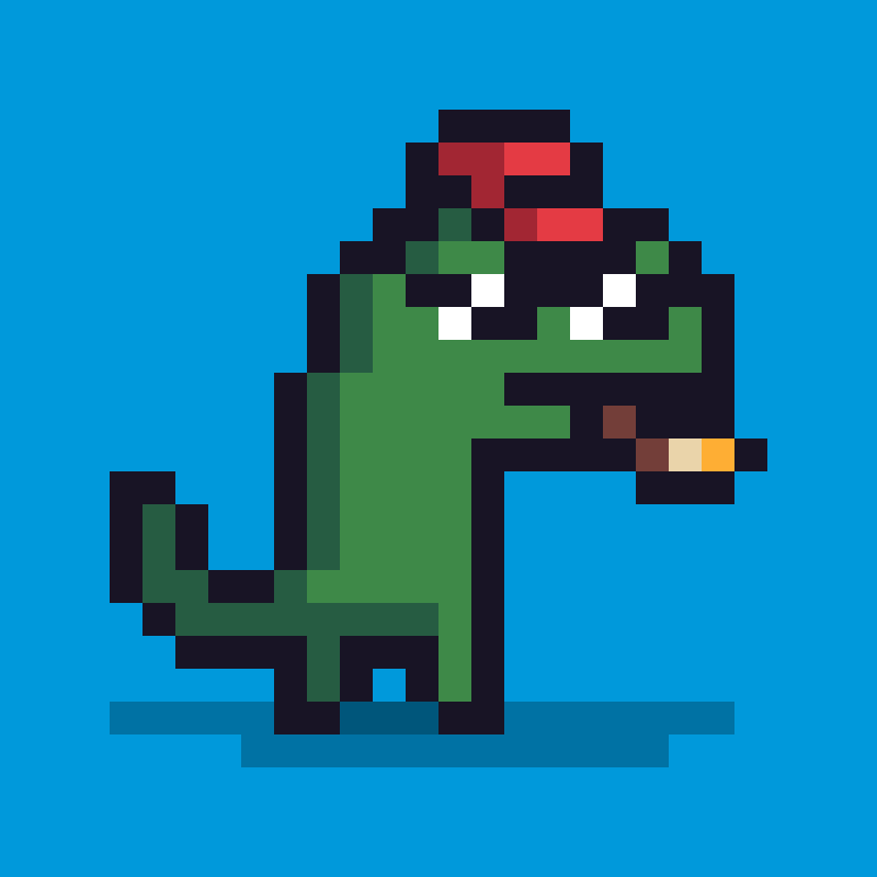 Pixel Dinos #8 static token preview