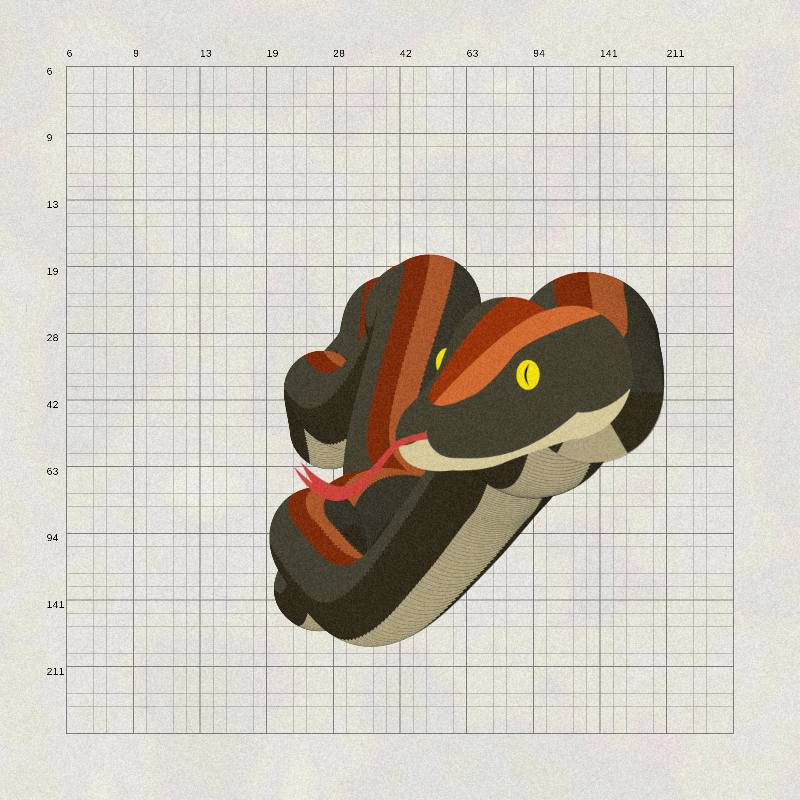 Nirdala snake #24 static token preview