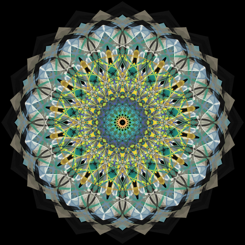 Morphing Mandala - #fxhashturnsone charity #20 static token preview