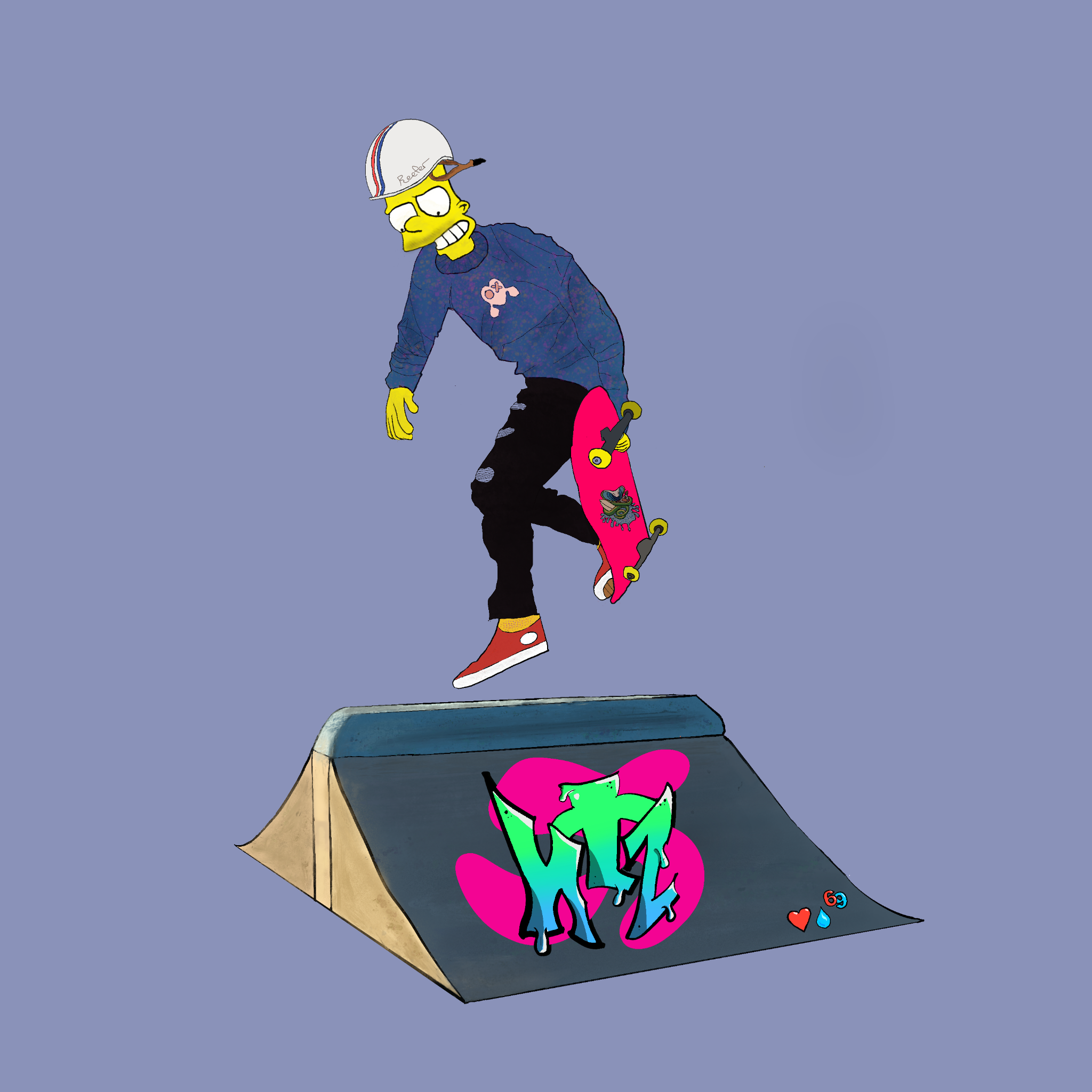 Thrashin' Springfield #2 static token preview