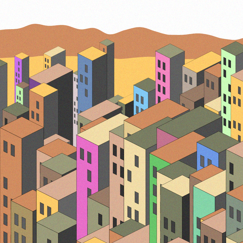 Coloured City #1 static token preview