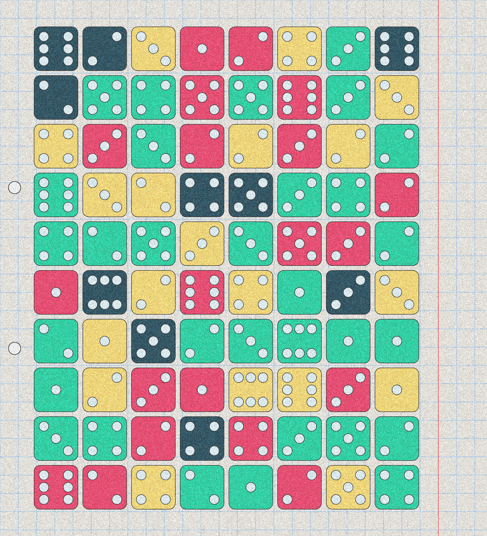 sketchbook page 6: dice roll #5 static token preview