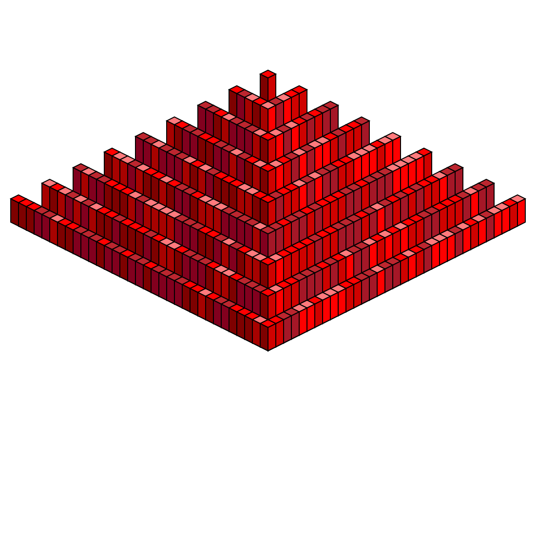 Isometric Grid Pyramid #4 static token preview