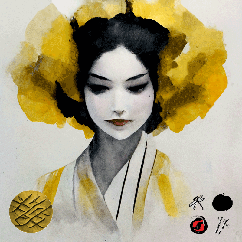 Yellow Geisha #19 static token preview