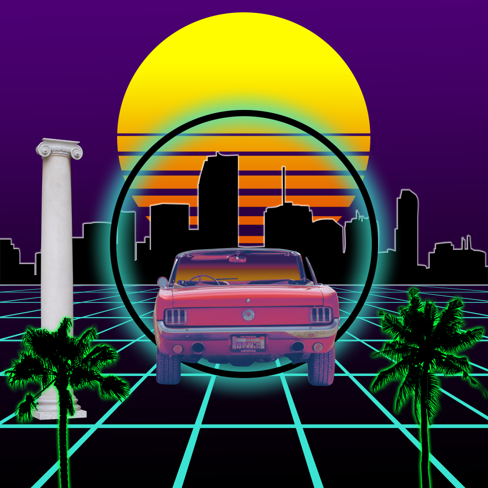 S Y N T H W A V E Nightlife Generator #18 static token preview