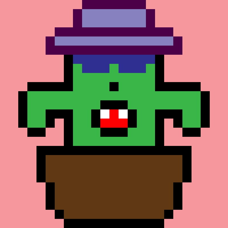 pixel cactus #1 static token preview