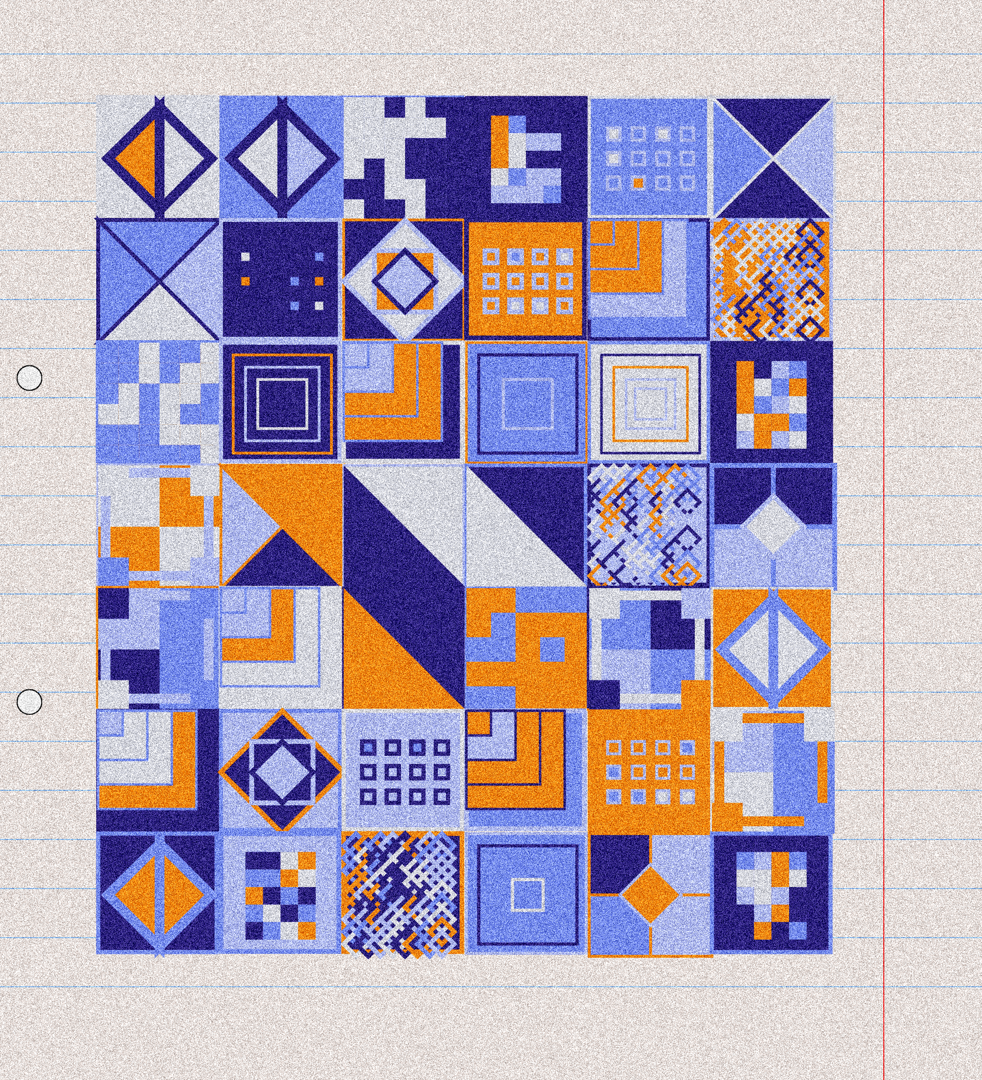 sketchbook page 8: annoying grid #22 static token preview