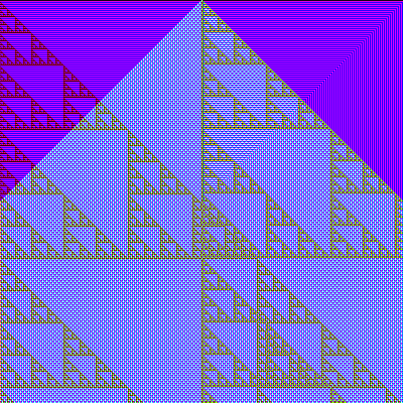 RGB Elementary Cellular Automaton #202 static token preview