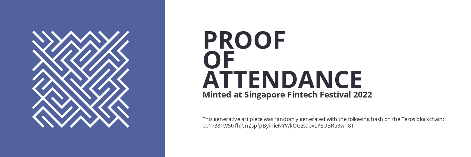 SFF2022 Proof of Attendance Token #2552 static token preview
