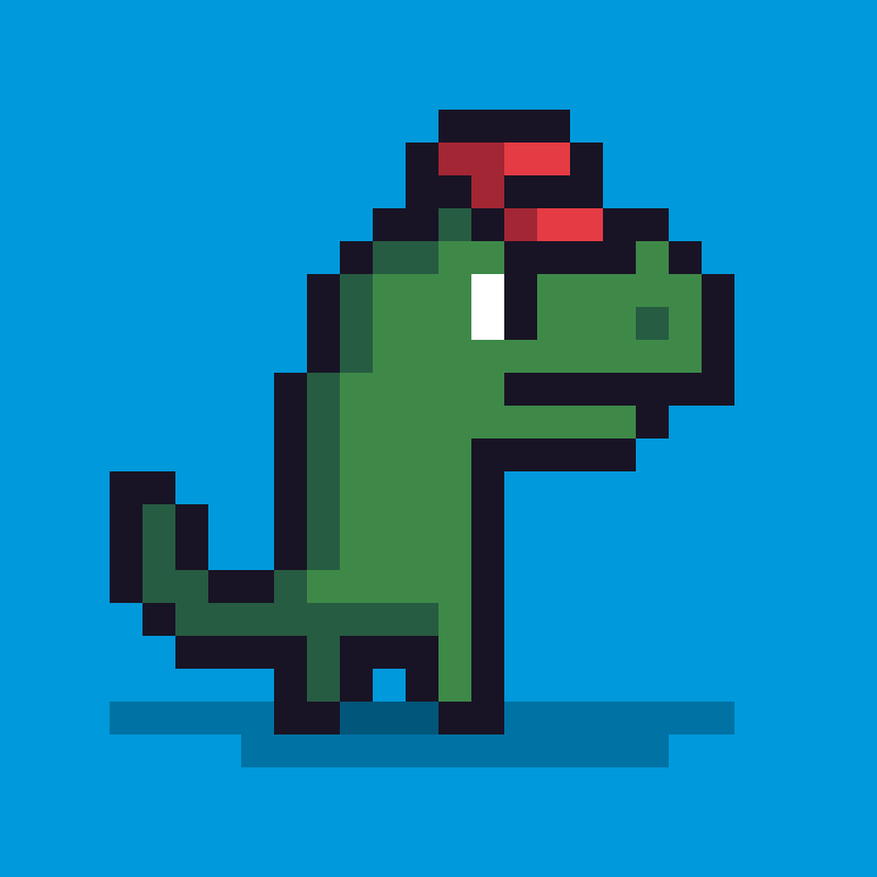 Pixel Dinos #12 static token preview