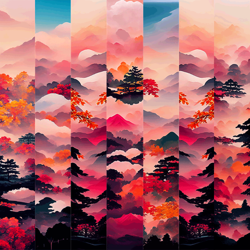 AI Japanese Autumn #5 static token preview