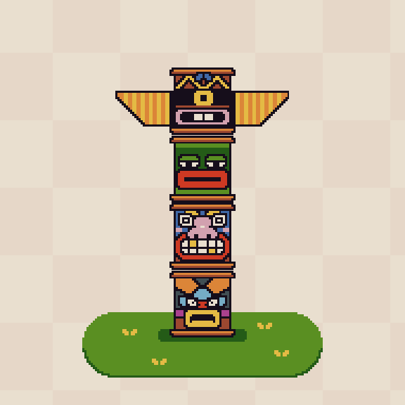 Tiki Totem #19 static token preview