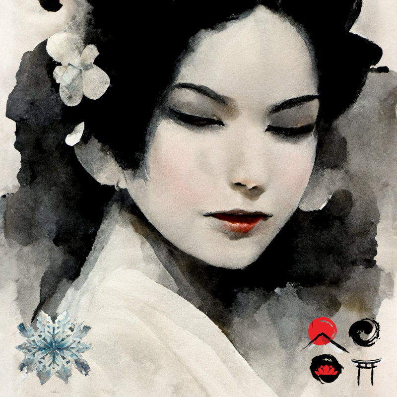 Winter Geisha #20 static token preview