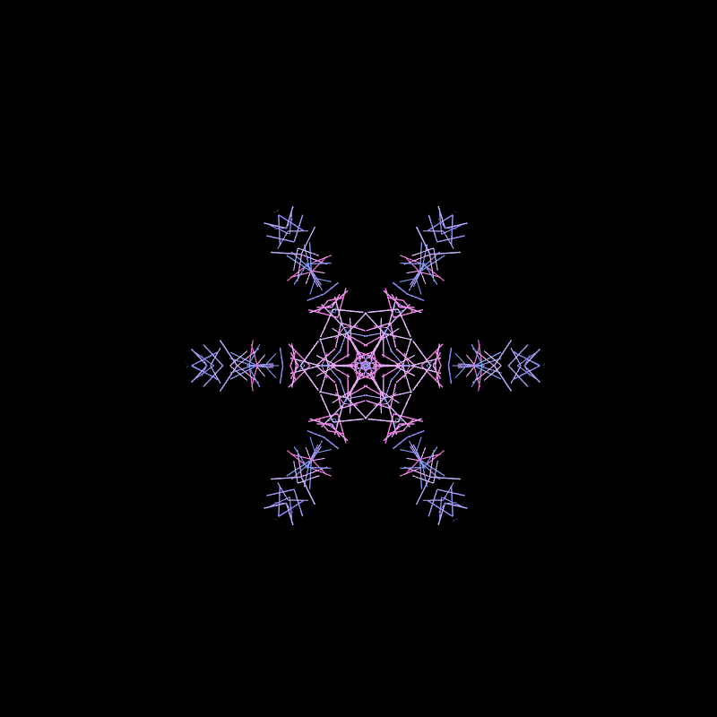 Neon Hologram Snowflake #3 static token preview