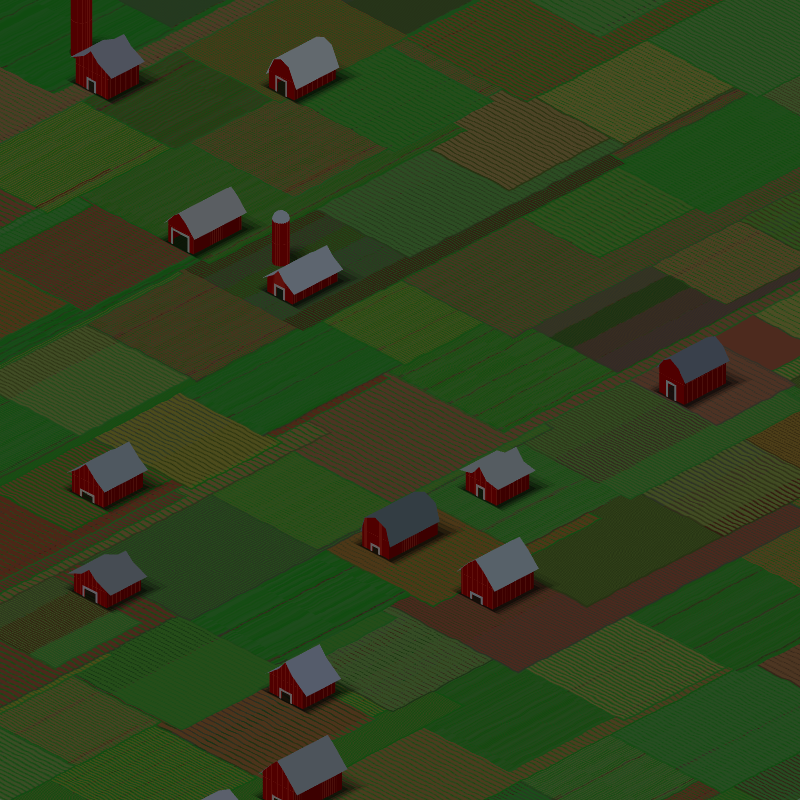 RED FARMS IN A QUIET COUNTY #18 static token preview