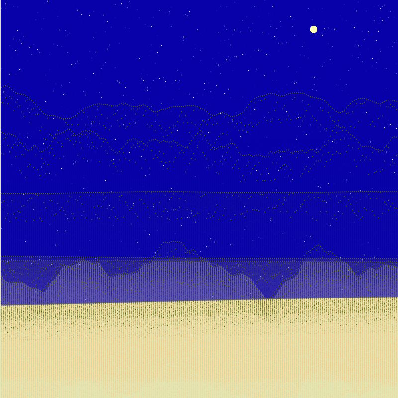 Glitched Mountains GT #23 static token preview