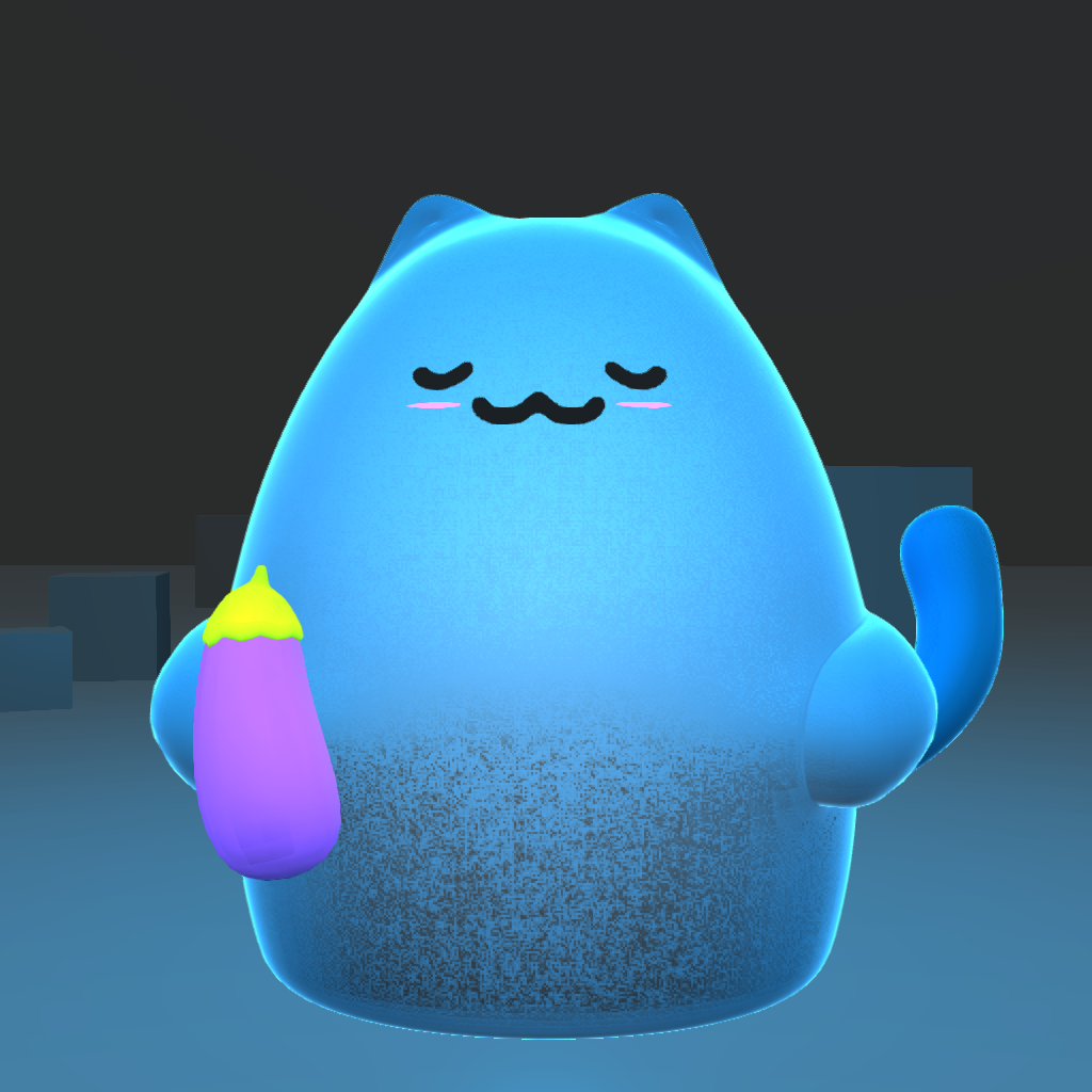 Glow Kitties #22 static token preview