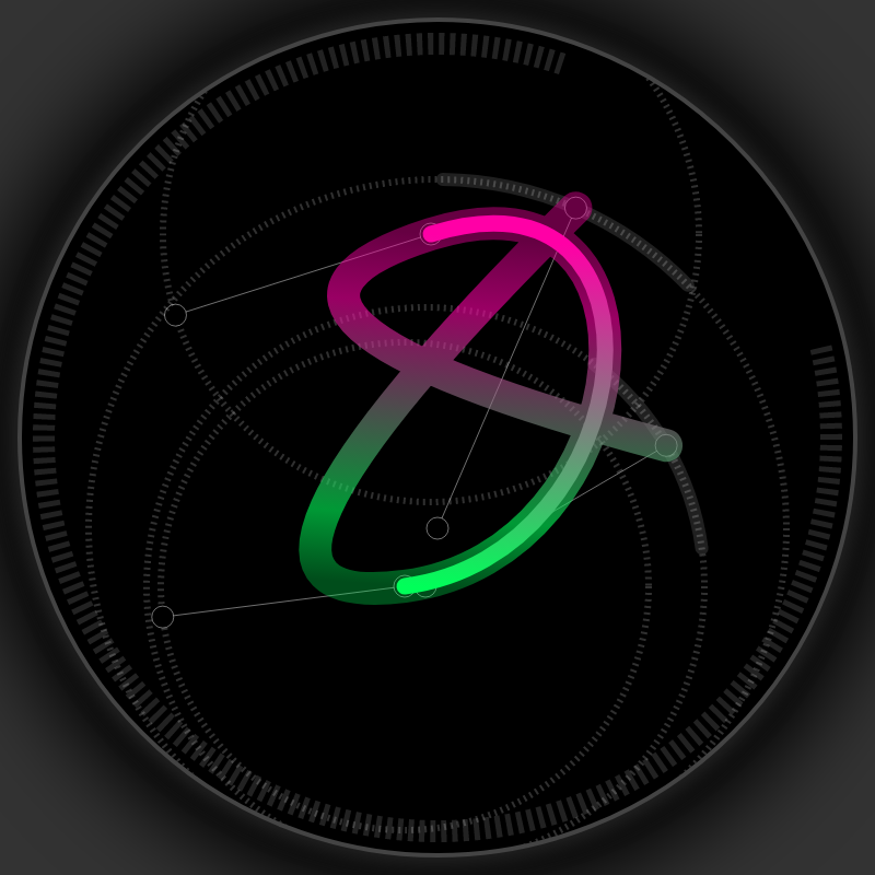 Neon Curves #12 static token preview