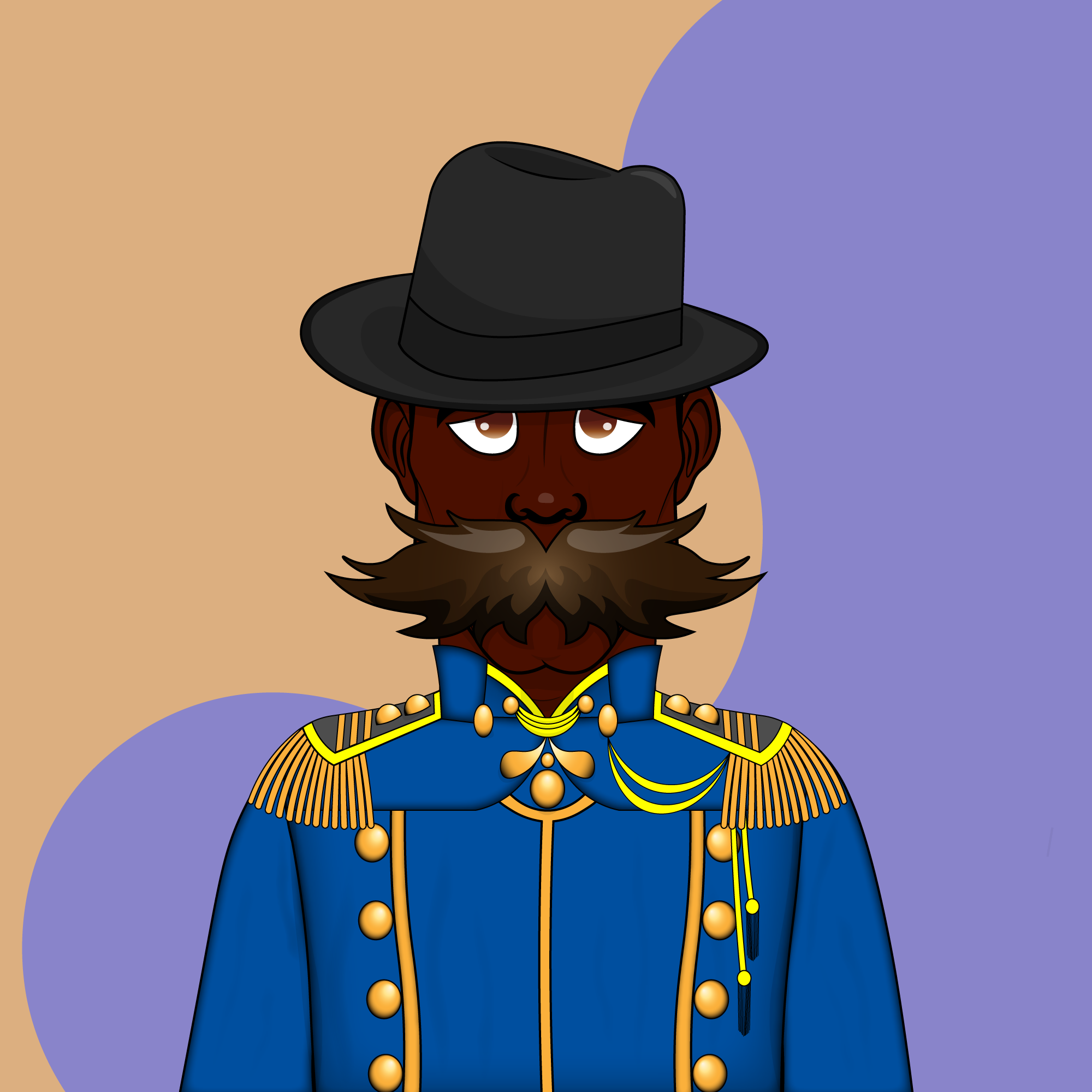Mustachioed #2 static token preview
