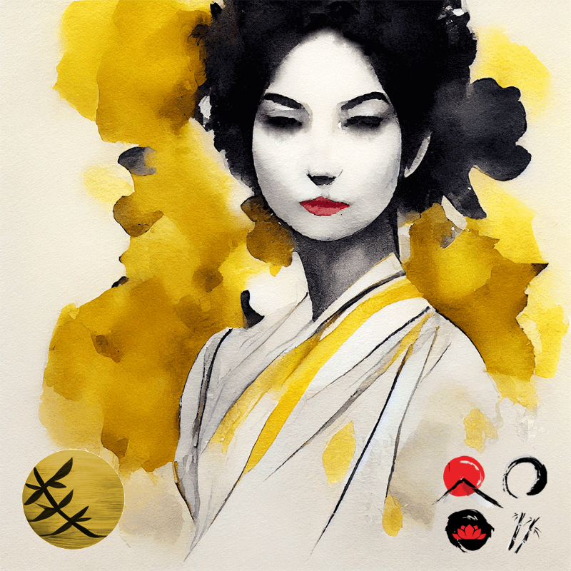 Yellow Geisha #14 static token preview
