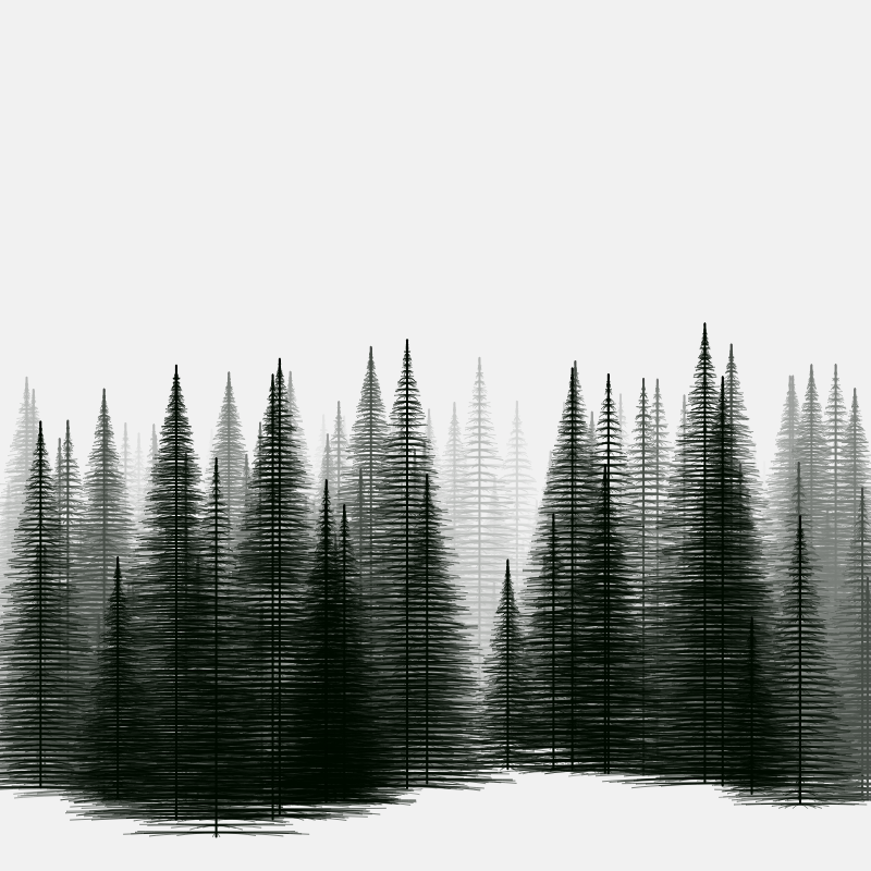 Pine trees in the cold #22 static token preview