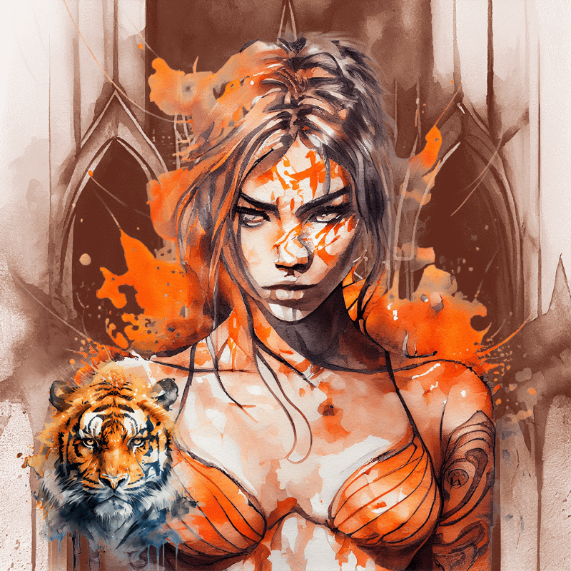 Arce and Tiger #8 static token preview