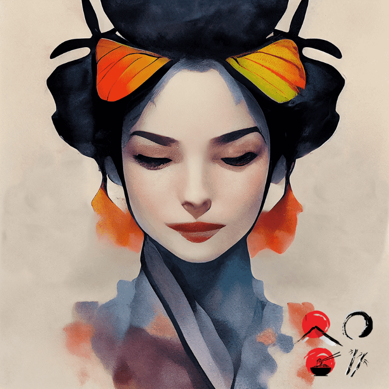 Butterfly Geisha #5 static token preview