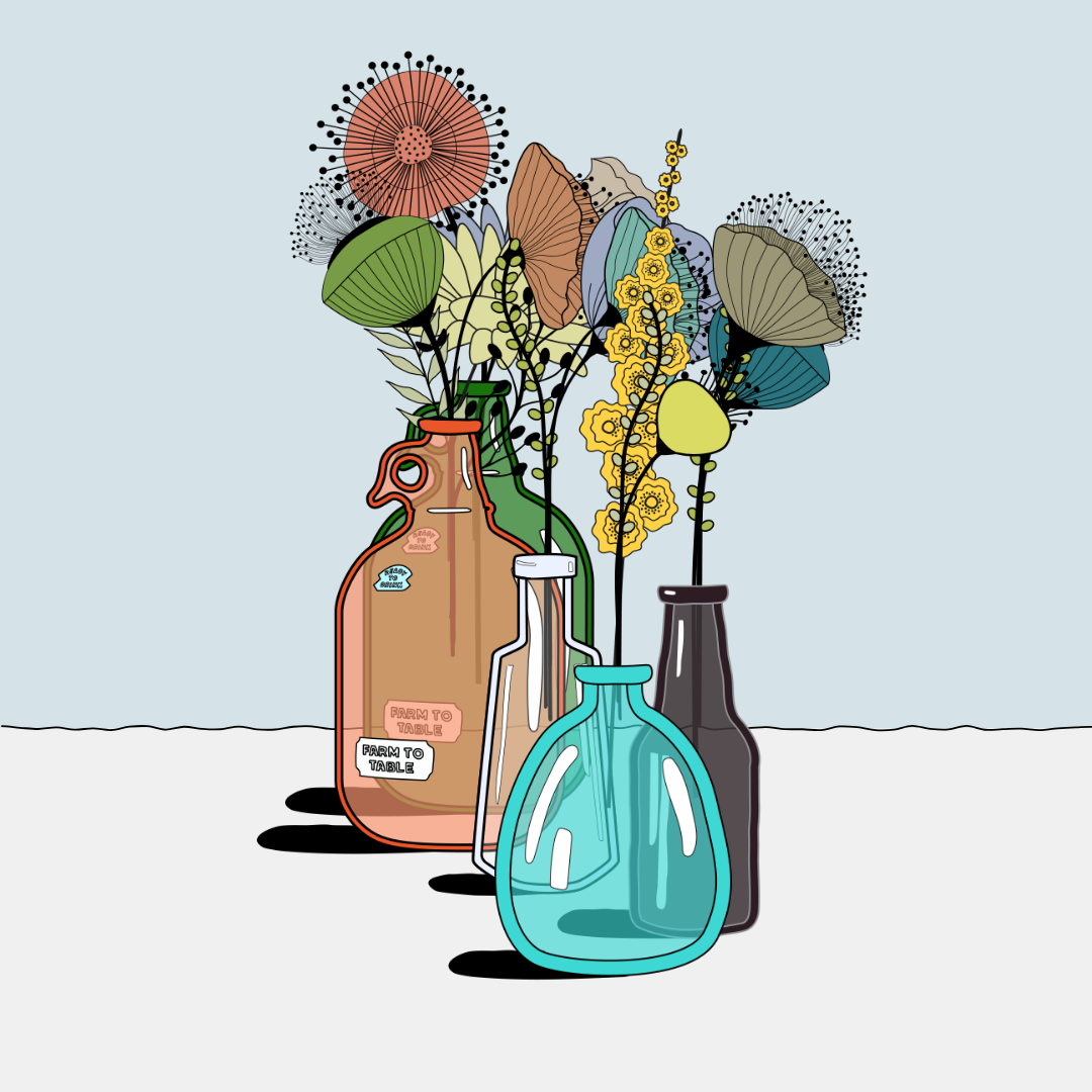 Flowers & Bottle #21 static token preview