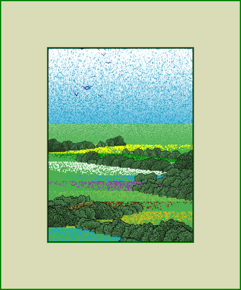 Fields of flowers #11 static token preview