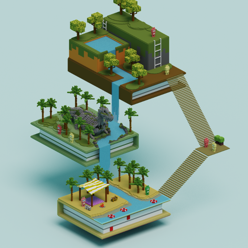 Books and islands #1 static token preview