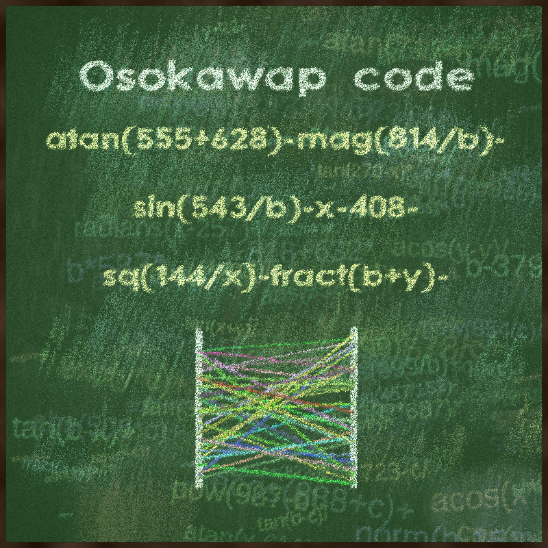 Formula on chalkboard 100% code #12 static token preview