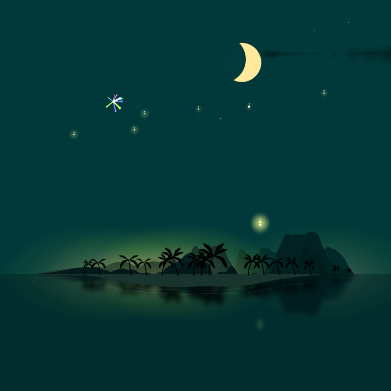 Fireworks Island #21 static token preview