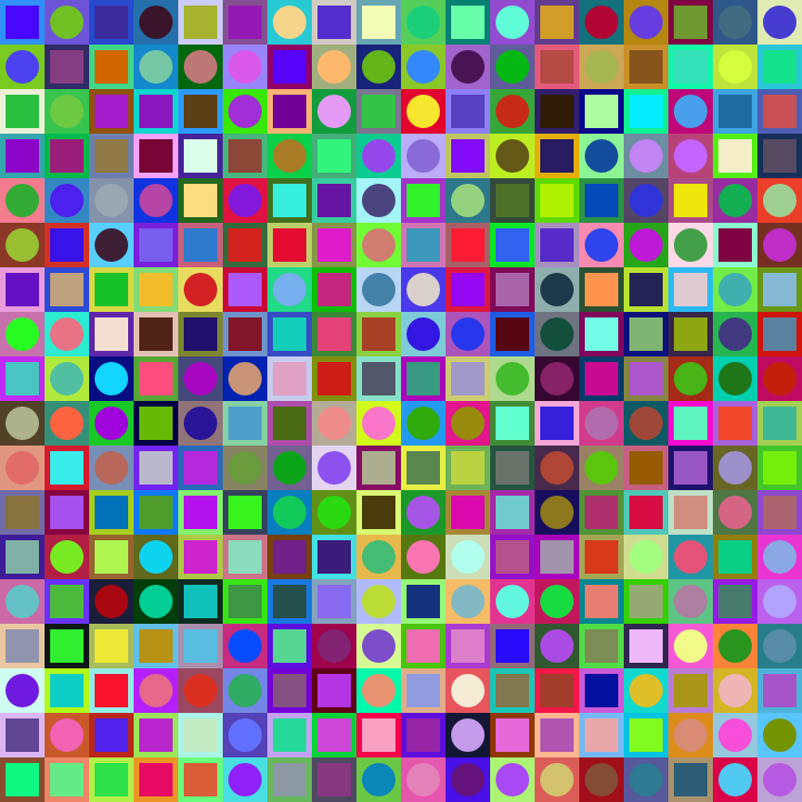 Square Dot Composition #243 static token preview